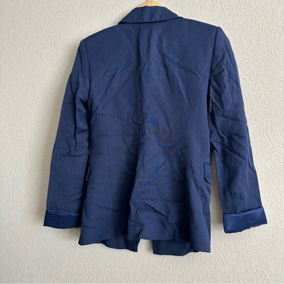 Zara Navy Blue Double-Breasted Blazer XS - Picture 3 of 9